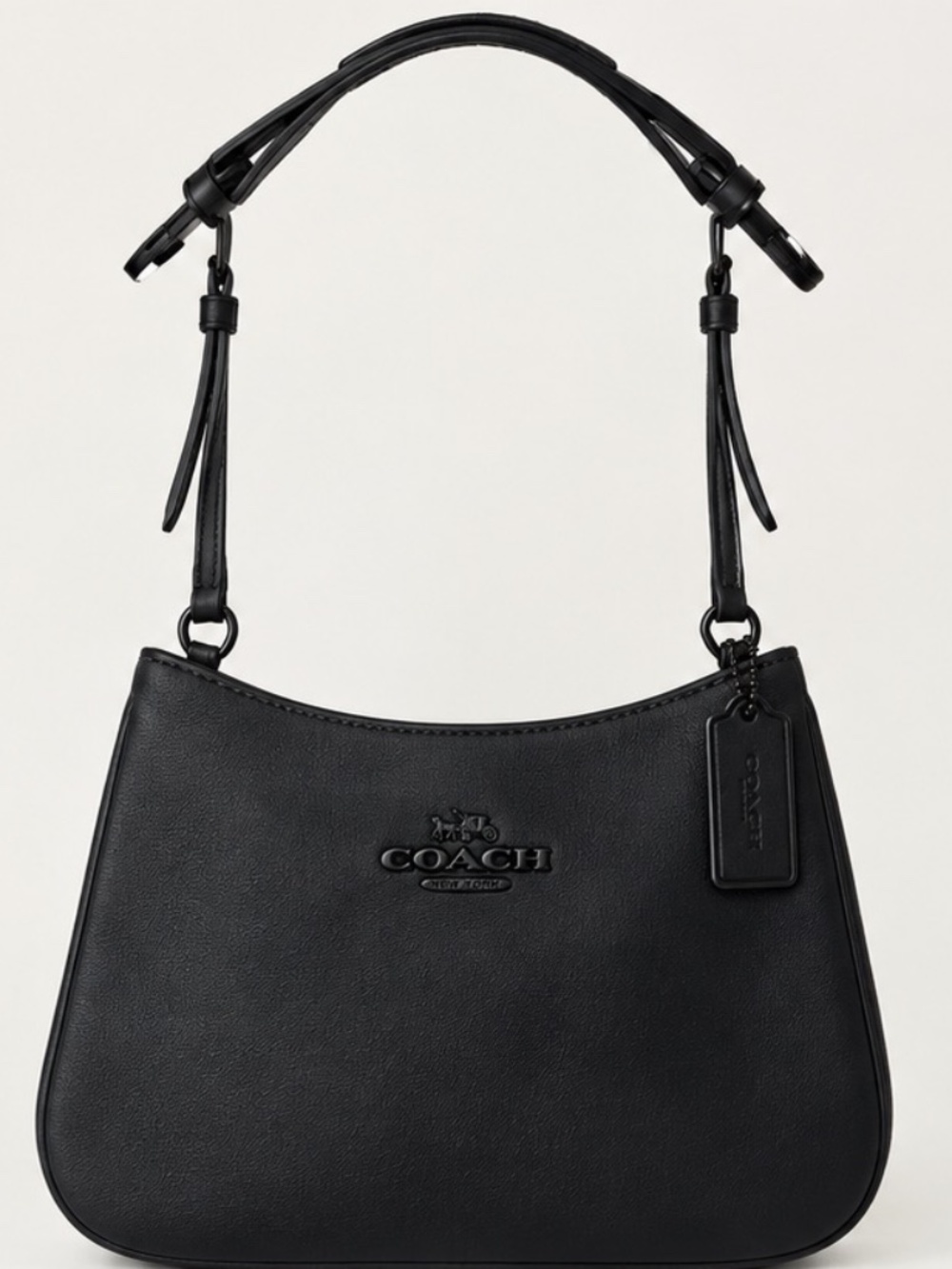 Coach Black Leather Shoulder Bag
